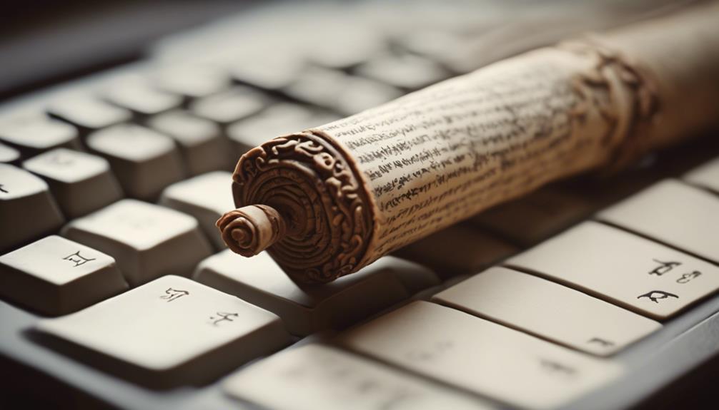 adopting ancient language style