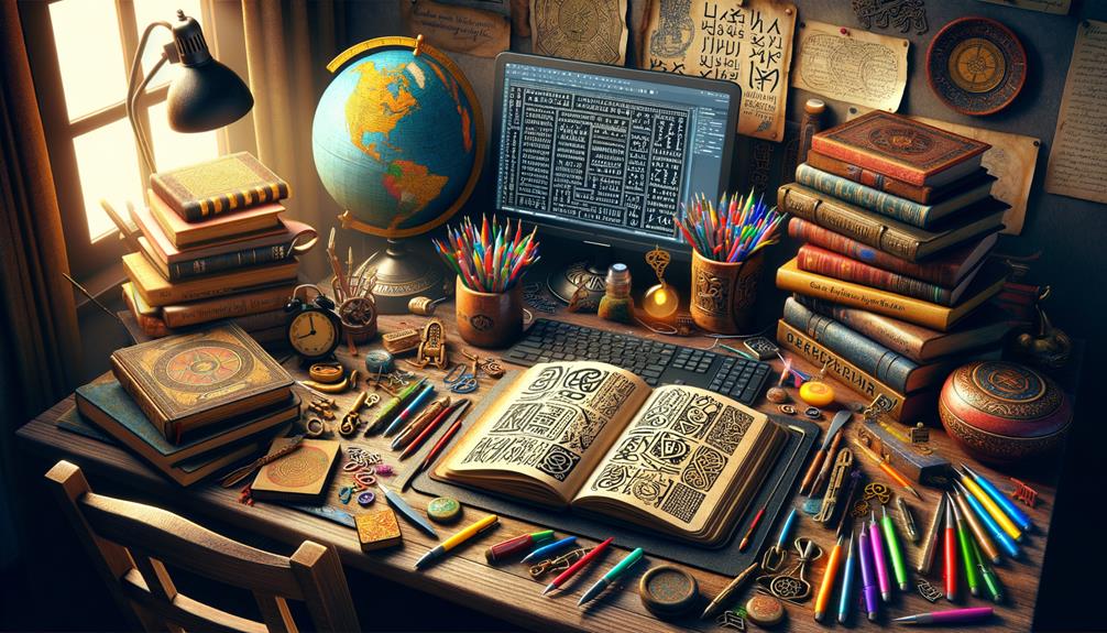 exploring language creation process